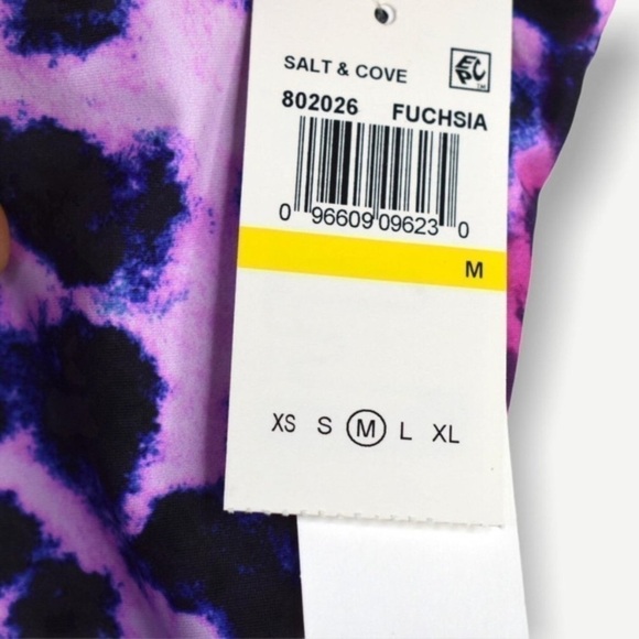 Nwt Salt + Cove Leopard Tie Dye One Piece Swimsuit - size M - Picture 4 of 5